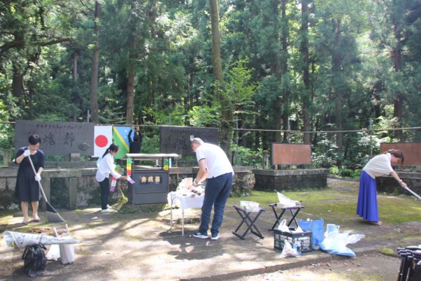 信越連絡部主催 長岡市慰霊法要準備写真